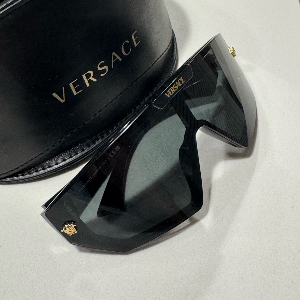 Versace Black and Gold Sunglasses